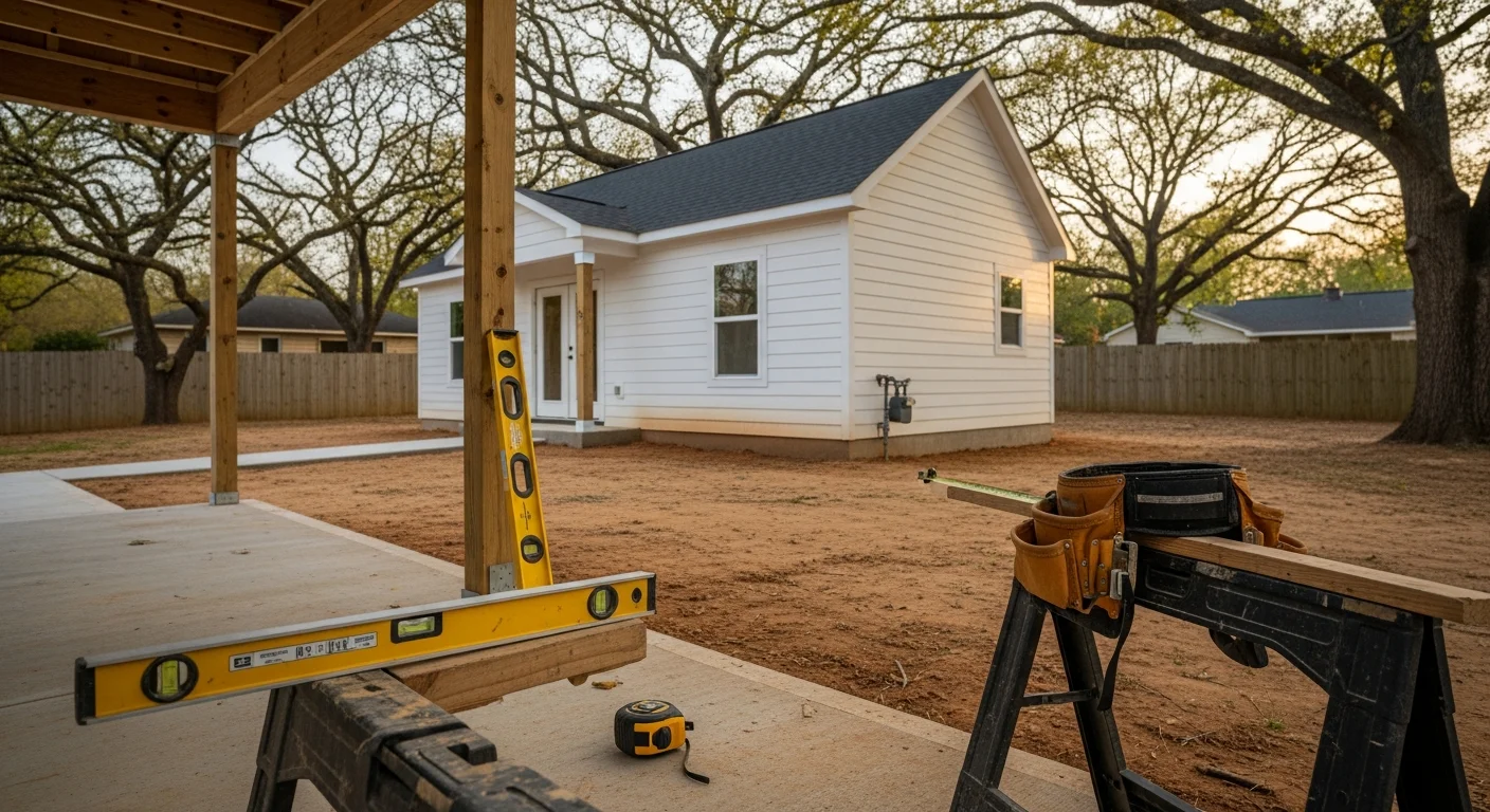 Completed DADU or tiny home construction project in Middle Tennessee